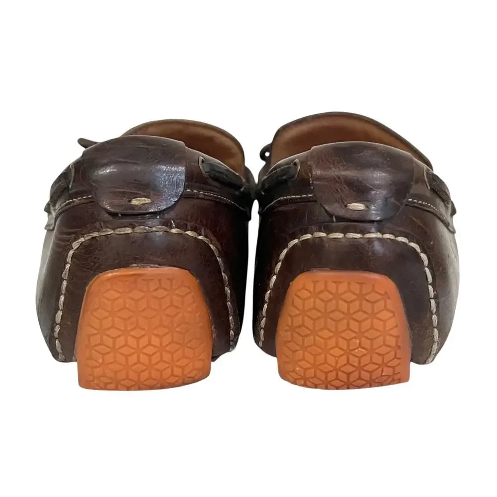 Cole Haan Driving Moc Mens Size 10.5 M Brown Leather Comfort Preppy Casual